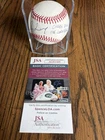 Greg Maddux w/ “Chicks Dig The Long Ball” Signed Baseball Atlanta Braves JSA Coa