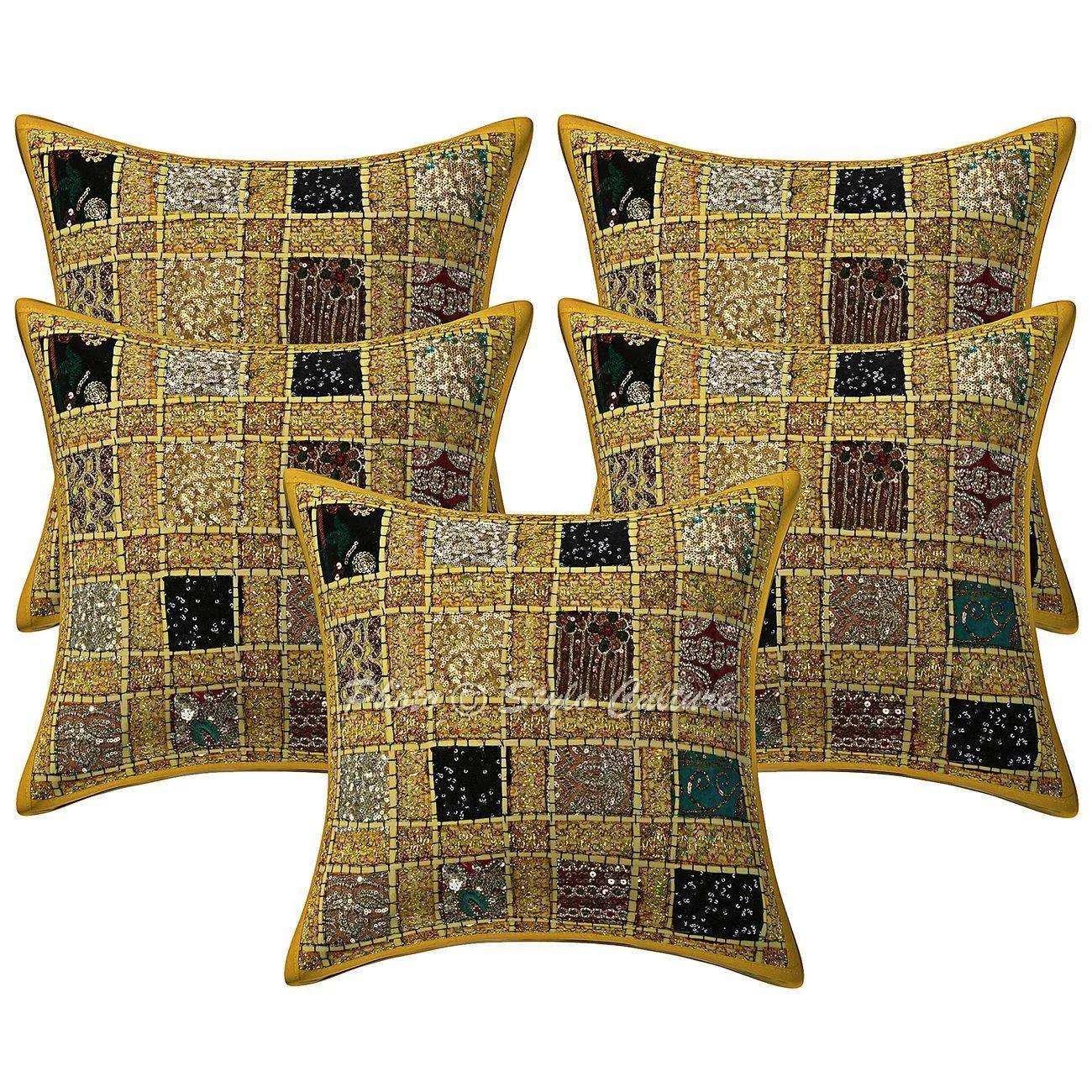 Boho Artistic Cushion Cover Patchwork Bohemian Throw Decor Pillow Cover Case