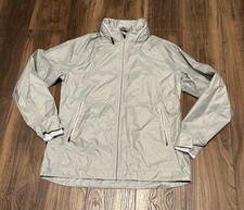 Avalanche Women's Silver Hooded Lightweight Weather Shield Waterproof Jacket L
