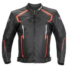Cortech Chicane Leather Jacket - Black/Red - XL 8980-2101-07