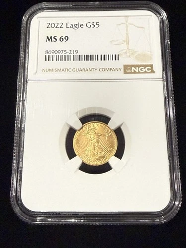 U.S. Mint American Eagle 2022 G$5 Gold MS 69 NGC 8690975-219