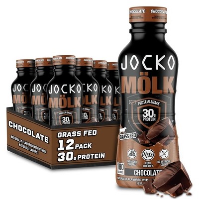 30g Grass Fed Protein Shakes, No Added Sugar Protein Drinks KETO Friendly Choco
