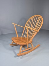 Vintage Ercol Rocking Chair Model 315 Grandfather Chair Blonde Wood EB11273 MNOR