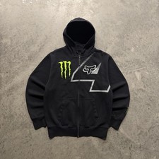 Fox Racing Monster Energy Hoodie Ricky Carmichael Mens Large Embroidered RARE