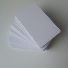 Brainstorm ID Inkjet PVC Cards 50 Pack - Thin 20 Mil White