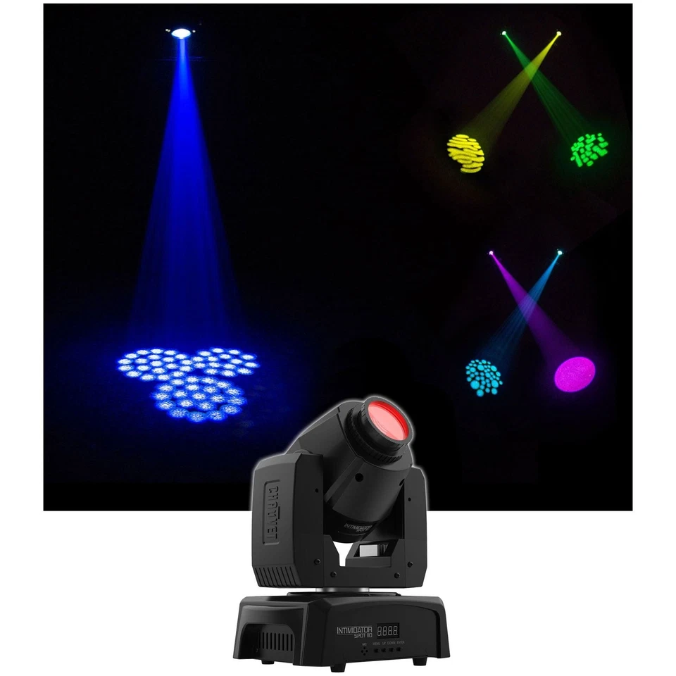 (2) Chauvet Intimidator Spot 110 Compact Moving Head Lights+LED Fog Machine - Image 4 of 4