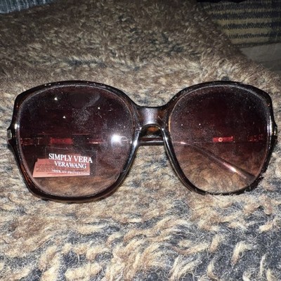 Simply Vera Vera Wang Oversized Brown Sunglasses 100% UV Protection WSV01SG05