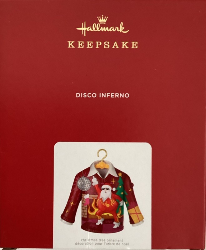 Hallmark 2021 Keepsake Ornament Disco Inferno Magic Ugly Christmas Sweater