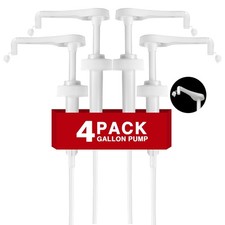 4Pcs Gallon Jug Syrup Pump Dispenser, 38-400 Leak Proof Pump for Gallon Jug - Lo