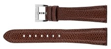 MontBlanc MB18BRNLT 18mm 7" Manufacturer OEM Brown Leather Watch Strap w/ Buckle