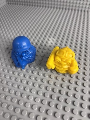   x2 Vintage 90's MINI BOGLINS Tribe Figures RARE Retro 1990's IDEAL Toy  