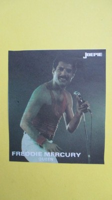 Aufkleber Sticker Vintage Original JOEPIE: FREDDY MERCURY, QUEEN (9x8cm)