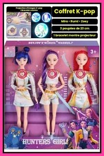 3 muñecas musicales de K-pop. + Pulsera de proyección