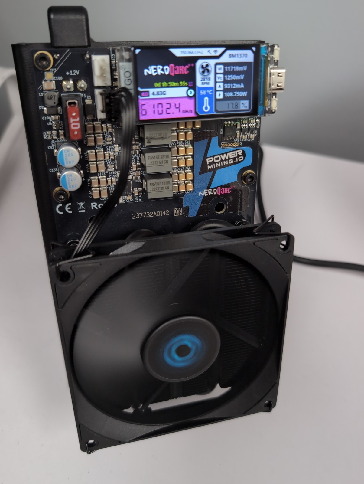 NerdQaxe++ 6.1TH Home Mini BTC BCH Miner Solo BTC Free Shipping