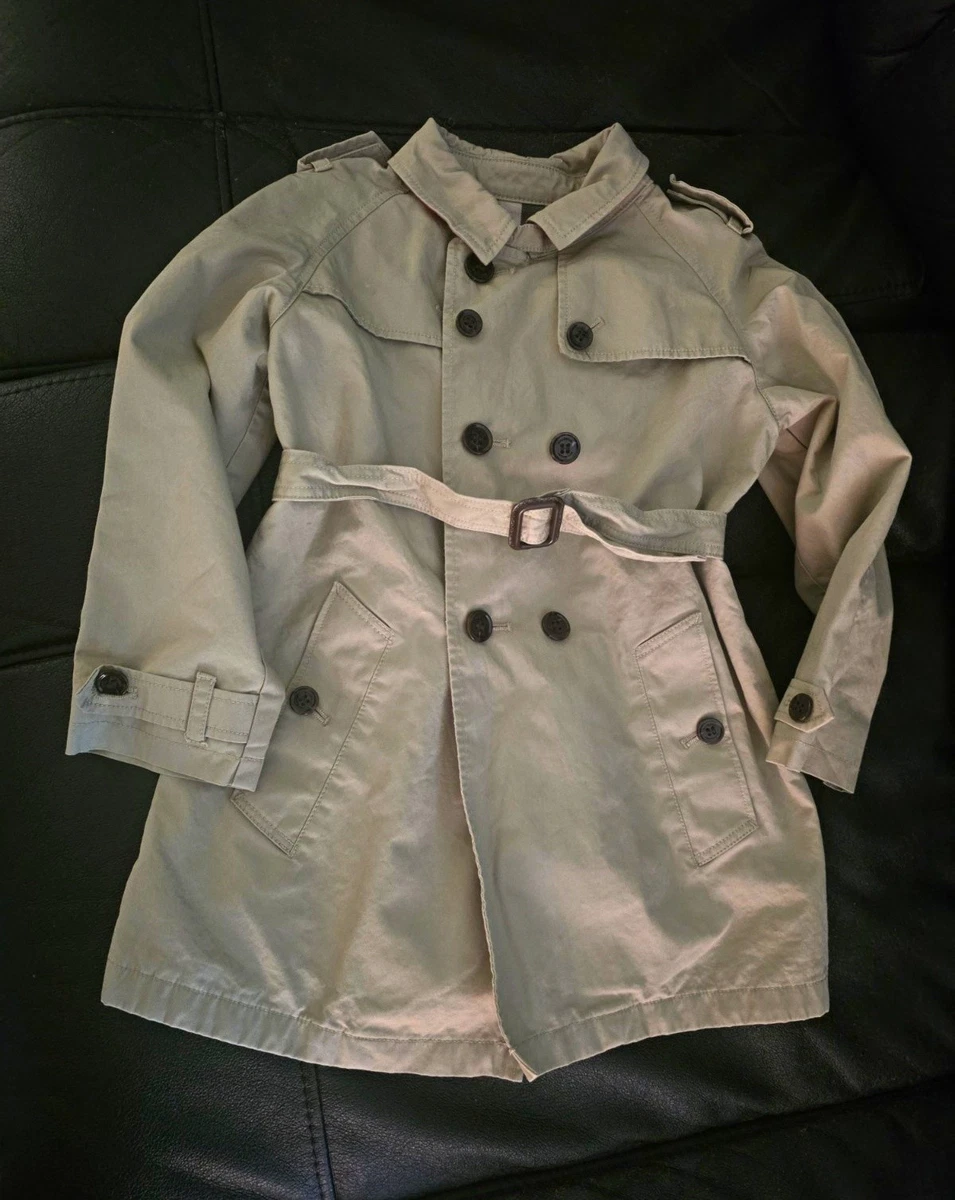 Gabardina Burberry beige con cinturón doble botonadura, forrada de sarga de algodón EE. UU. 3