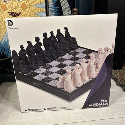 The Sandman Chess Set (Neil Gaiman) Porcelain DC Collectibles Vertigo (New-Read)