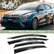 FITS 2019-2024 KIA FORTE SEDAN 3D MUGEN STYLE WINDOW VISOR RAIN GUARD DEFLECTOR