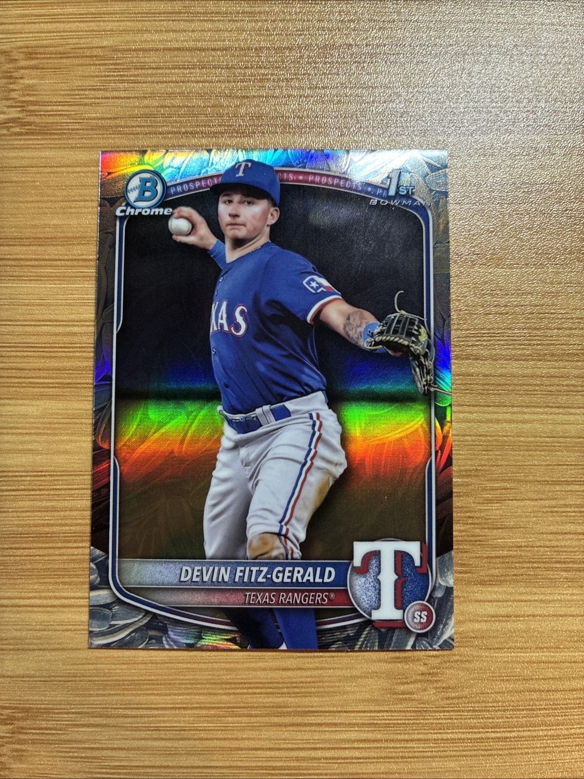 2025 Bowman Chrome Devin Fitz-Gerald Sunflower Seeds Refractor 1st #BCP-158