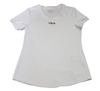 T) T-SHIRT Tennis Sport Shirt Fila FJX222117 Clara Weiss Weiß Gr. 134 140 Neu