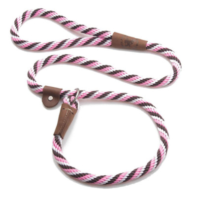 Mendota  Dog Puppy Leash  British Style Slip Lead  Pink Chocolate  4, 6 Foot