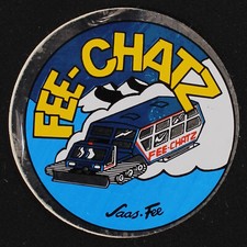Souvenir Glanz Aufkleber - Saas Fee Fee-Chatz...