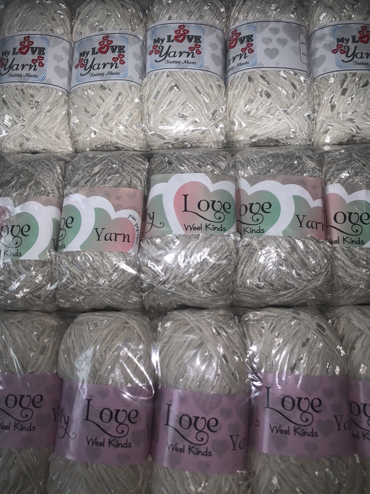 Job Lot My Love Yarn Knitting Allsorts Crochet Yarn 15 x 100g Mix