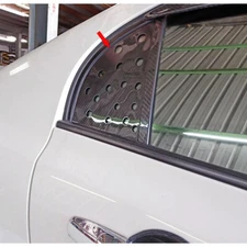 Carbon Fiber Fit FOR Honda Civic 8th Side Rear Quarter Window Louver Cover Vent