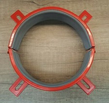 Intumescent Fire Pipe Closer 4" 110mm - Up to 4 Hour Rating Red Pipe Collar 