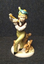 Francesca Art China Figurine Boy Playing Flute Sabbeth Child Sabbath Day