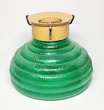 Vintage Mid Century ~ KRINNER ~ MULTI FIX ~ 10" Green Glass Christmas Tree Stand