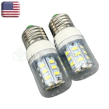 2Pcs LED Refrigerator Light Corn Bulb E27 3.5W For Frigidaire Kenmore 5304511738