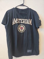 Amsterdam - Design - T Shirt Women's XL Size Embroidered 