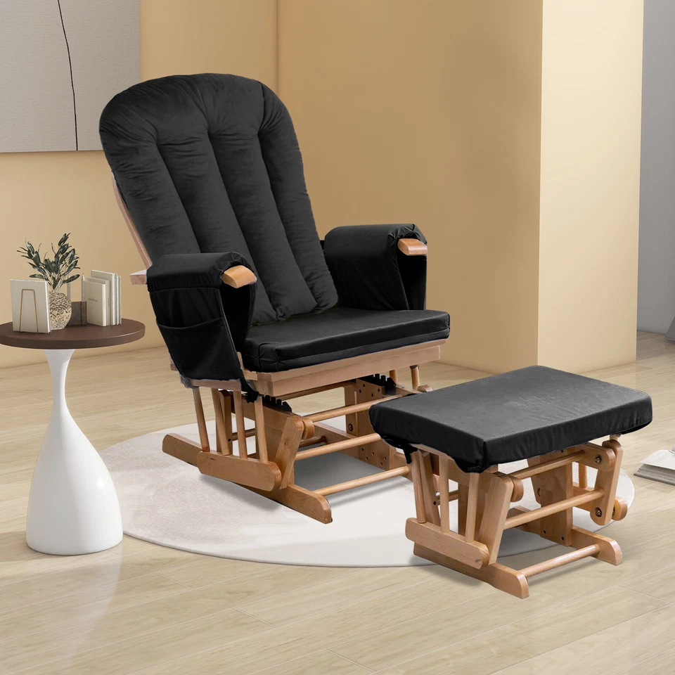 Cojín mecedora grande de 5 piezas de repuesto para cojín reclinable almohadilla otomana Foto 2 de 4