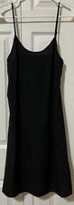 Modcloth Black Slip Dress Size Small Spaghetti Strap, Adjustable