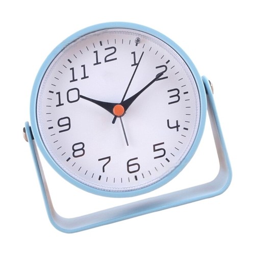 Vintage Steampunk Desk Clock Quiet NonTicking Small Table top Clock for Home - Picture 3 of 13