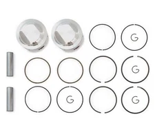 Set of 2 Piston Kits - Standard Bore - Honda CB450K CL450K - Rings Clips Pins