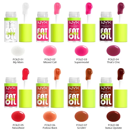 1 NYX Fat Oil Lip Drip - Hydrating Tinted Gloss &amp;amp;#034;Pick Your 1 Color&amp;amp;#034; Joy&amp;amp;#039;s