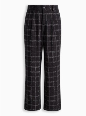 Torrid Wide Leg Stretch Crepe High Rise Pant Black 14 #E18108