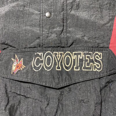 NHL Phoenix Coyotes Starter Men's Windbreaker Jacket Large 1/4 Zip