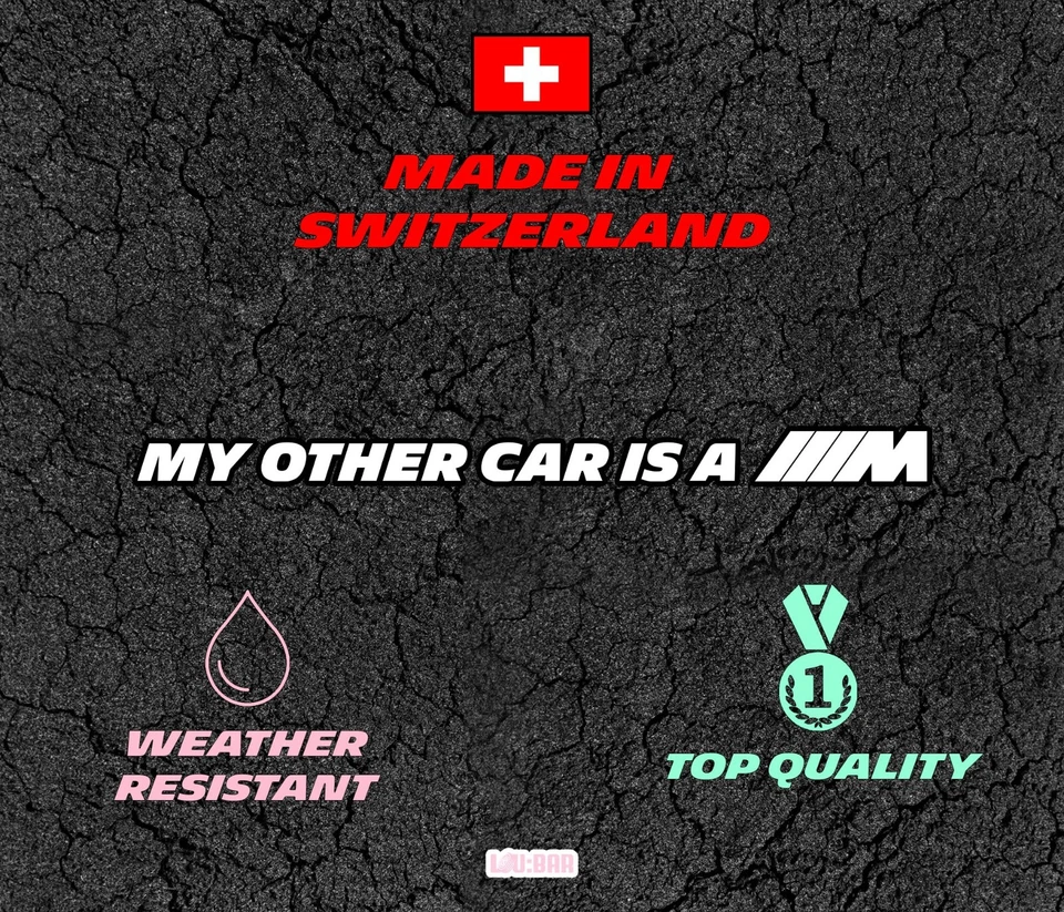 MI OTRO COCHE ES UN BMW M2 M3 M4 M5 M6 - Calcomanía para ventana parachoques coche etc Foto 3 de 3