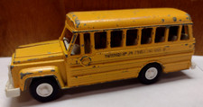 Tootsie Toy Township Jr. High School Bus Made In USA Vintage Toy Bus ***