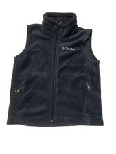Kids Columbia Fleece Zip Up Vest Navy Blue Size XXS