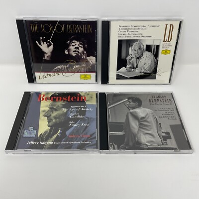Leonard Bernstein 4 CD Classical Lot The Joy of- Early Years-