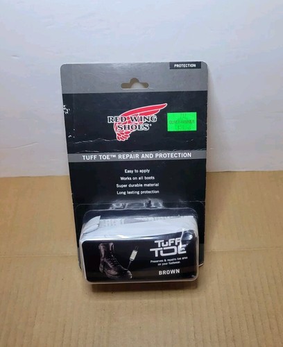 Red Wing Tuff Toe Repair And Protection Brown Colored Preserves And Repairs NEW!
