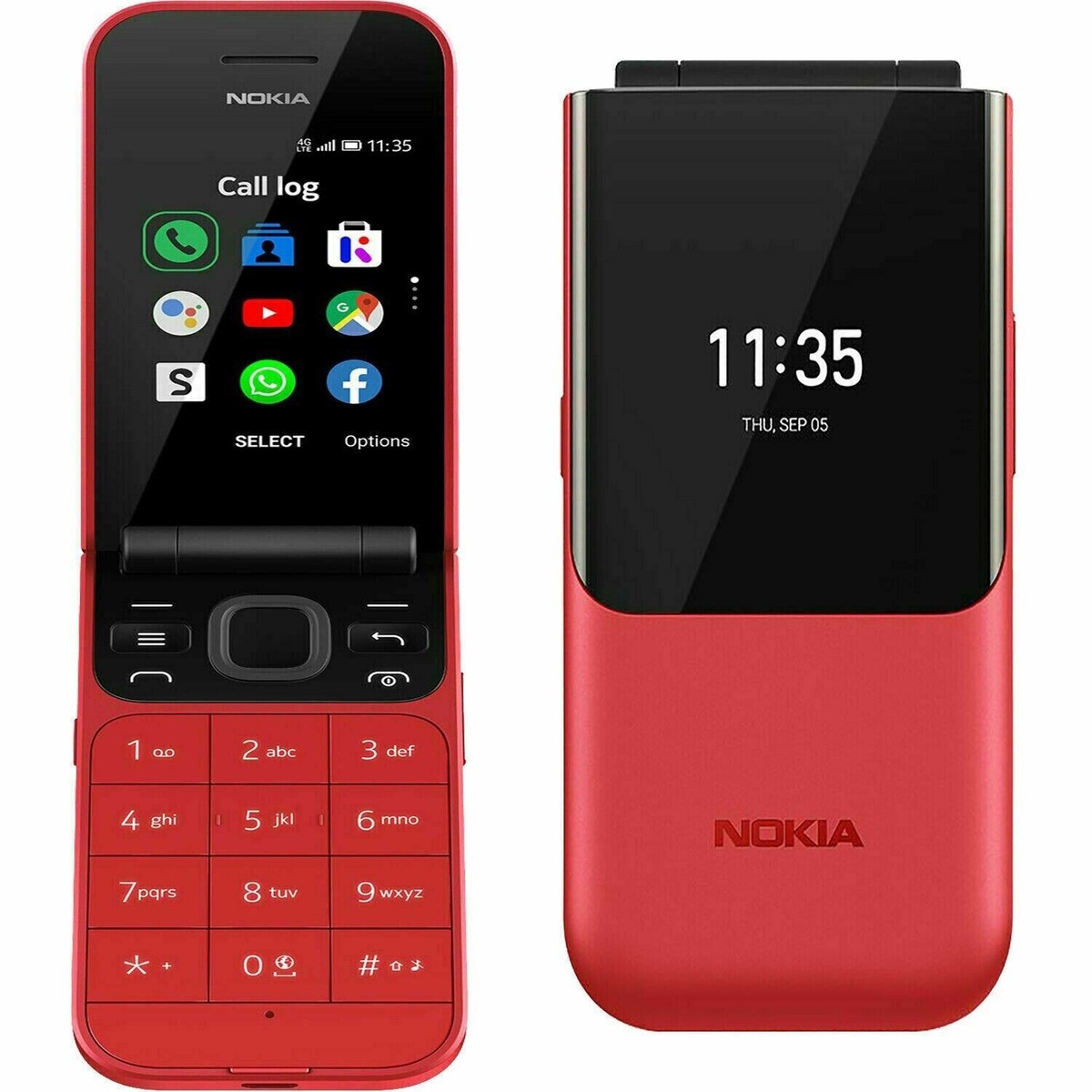 Original Nokia 2720 Flip (2019) 4G LTE Dual SIM KaiOS Unlocked