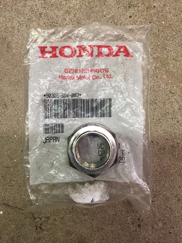 Genuine Honda Axle Nut 90305-SD4-003 | eBay