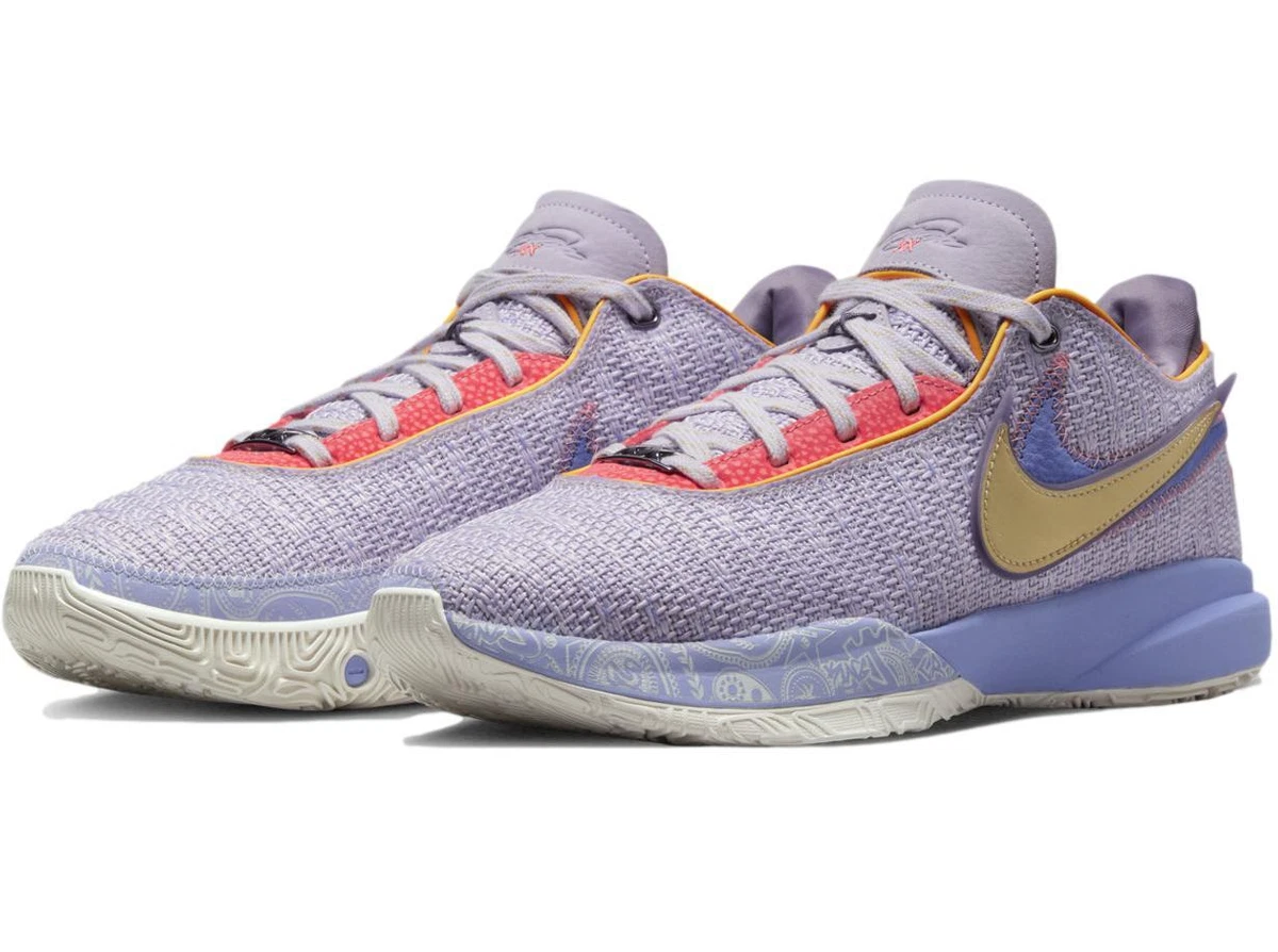 Nike LeBron 20 'Purple And Gold' Men's Basketball Shoes DJ5423-500