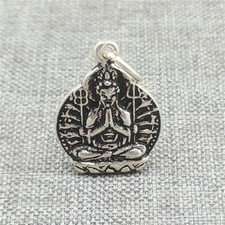 Sterling Silver Buddha Statue Charms GuanYin Om Small Pendant