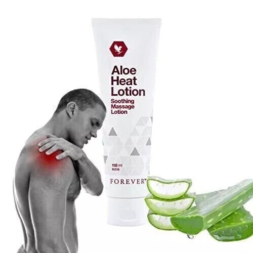 3 x Forever Living Aloe HEAT LOTION 118ml Soothing Massage Lotion