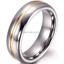 Men's Brushed Tungsten Polished Edges Wedding Band In Tungsten 8mm Size 10 | MADANI Rings - Foto 9